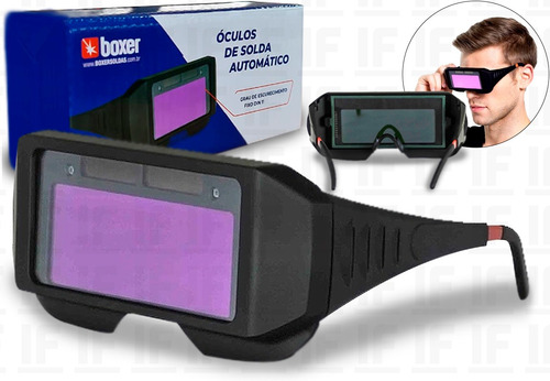 Óculos De Solda Para Soldador C/ Escurecimento Automático