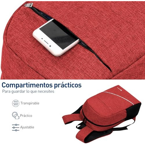 5 Sets Mochila Para Laptop Con Mochila Cruzada Y Lapicera