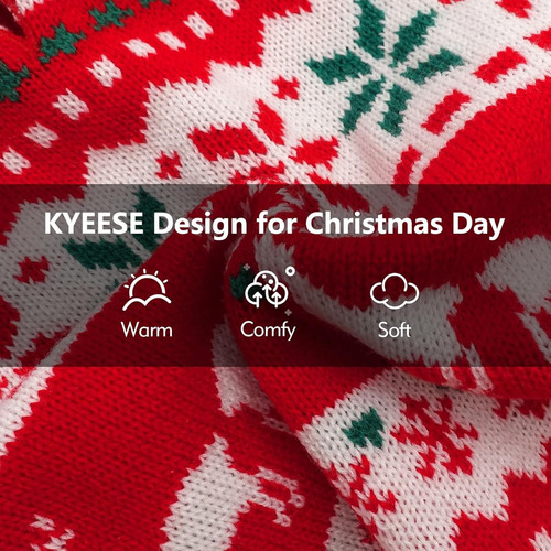 Sueter Para Perro Navideño Talla Xs Con Diseño De Copos Rojo