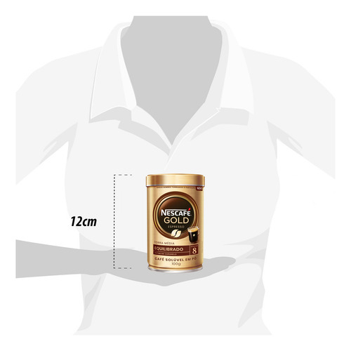 Café Solúvel Nescafé Gold Equilibrado Kit 3 Latas 100g
