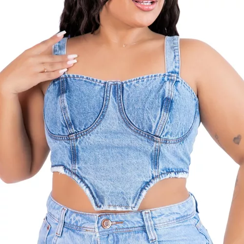 Cropped Corset Plus Size