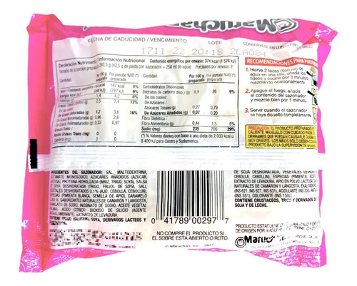 Imagen 2 de 3 de Sopa Maruchan Ramen Sabor A Camaron 85 Gr