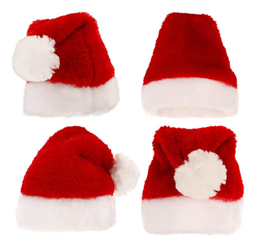 4 Sombreros De Papá Noel Para Perro, Sombreros De Navidad Pa