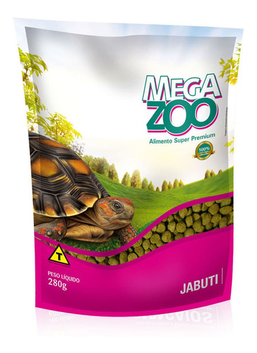 Imagem 1 de 2 de Ração Super Premium Para Jabutis 280g - Megazoo