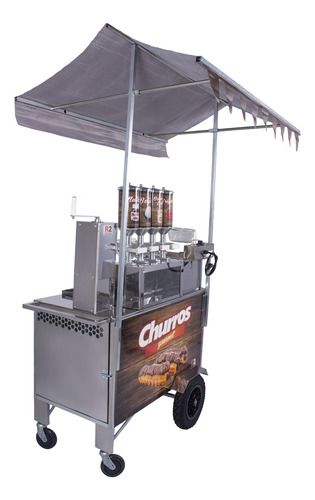 Carrinho Churros Masseira Fuso 4 Doceiras E Resistência - R2