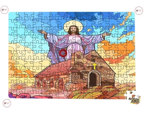 Quebra-cabeça Coração de Jesus de 165 peças - Rei do Pendrive