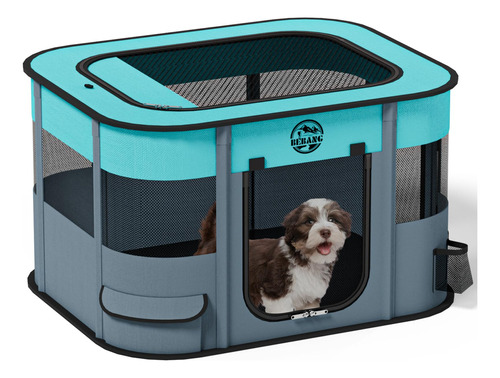 Corral Para Mascotas Portatil Plegable Ligero - Modelo S 