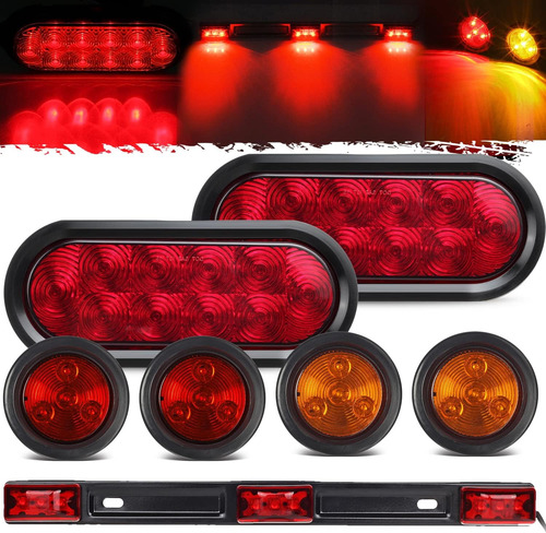 Kit De Luces Led Para Remolque De Camión De 12 V, Impermeabl