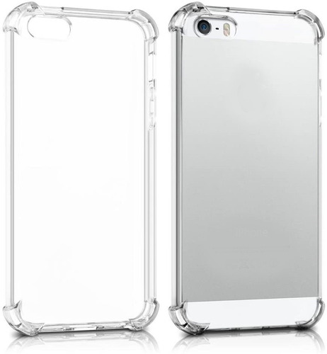 Funda Transparente Antigolpe + Glass Para iPhone 5 5s Se