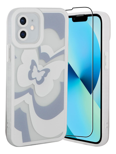 Funda Para iPhone 11 Protector Pantalla Diseño Lente