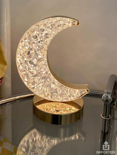 Lampara Luna Luz Led Touch Decorativa Recargable Usb Tipo C