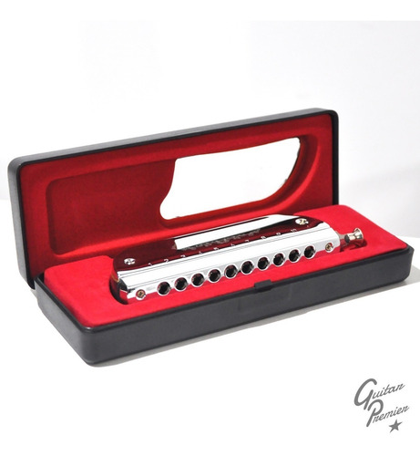 Imagen 6 de 8 de Armonica Cromatica Chrometta 8 32 Voces + Estuche Golden Cup