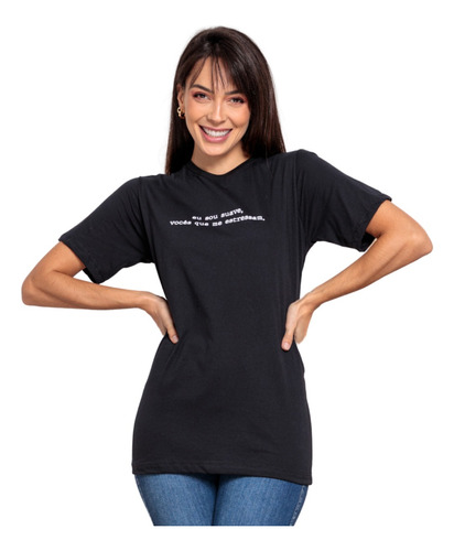 Camiseta T-shirt Feminina Estampada Eu Sou Suave Divertida 