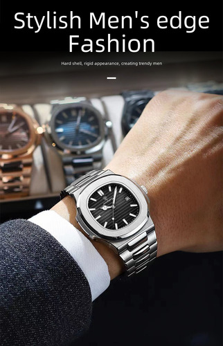 Reloj De Cuarzo Impermeable Poedagar 613 Para Hombre
