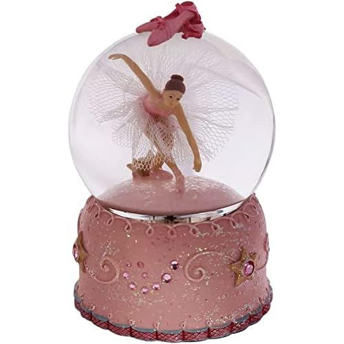 Ballerina Girl Swan Lake Rotar Globo De Nieve Musical N...