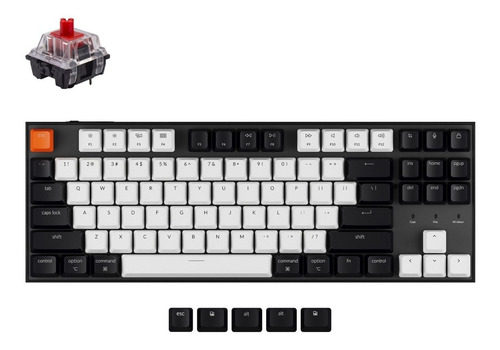 Imagen 4 de 5 de Teclado Keychron C1 Solo Cable Hot Swapp Red Switch Sin Luz