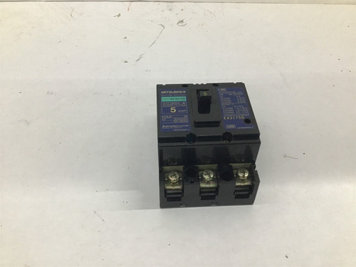Mitsubishi Nf30-cs No Fuse Breaker 5 Amp 3p 500vac 50-60 Dda