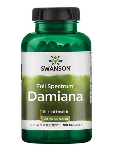 Damiana 510 Mg 100 Capsulas Swanson