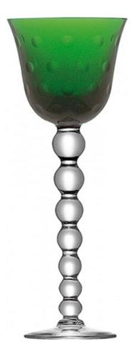 Taça Para Vinho Cristallerie Saint-louis Bubbles Verde 110 M