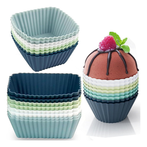 Moldes Silicona Reutilizables, Moldes Silicona Para Cupcakes