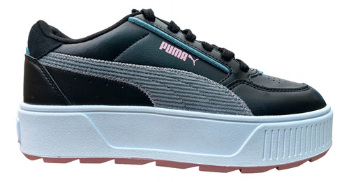 Tenis Puma Junior Karmen Rebelle Negro, Gris, Rosa