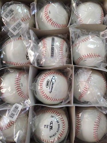Imagen 4 de 5 de Pelota Béisbol Weston 12 Pza Profesional Cuero Sy25