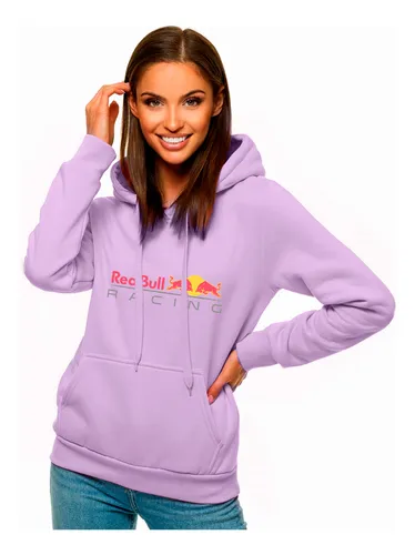 Hoddie Buzo Capota Mujer Algodon Red Bull Racing