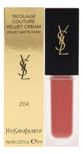 Lápiz labial Yves Saint Laurent Tatouage Couture Velvet 204 Beige
