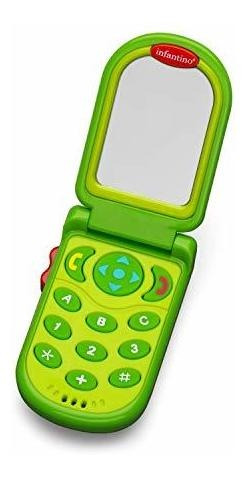Imagen 1 de 5 de Infantino Flip Y Peek Fun Phone, Teal