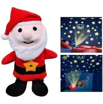 Peluche Muñeco Pascuero Proyector Luces Y Música 