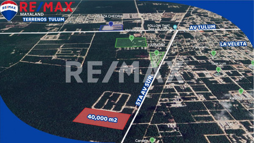 En Venta 4 Hectareas Juntas En Region 12 Sobre La 5ta Av De Tulum