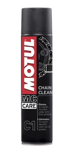 Imagen 2 de 4 de Limpiador Desengrasante Para Cadena De Moto Motul C1 0,400 L