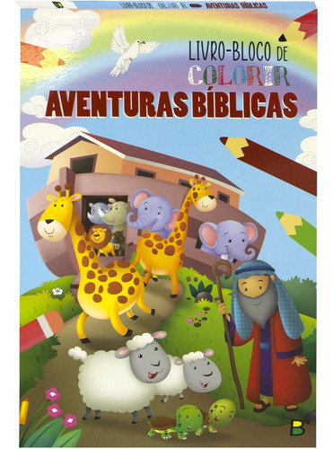 Livro-BLOCO de Colorir: Aventuras Bíblicas, de © Todolivro Ltda.. Editora Todolivro Distribuidora Ltda., capa mole em português, 2022