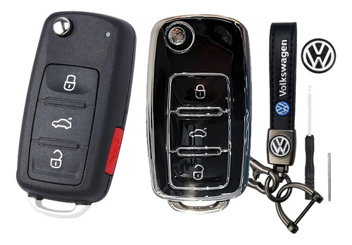Carcasa Llave Para Vw Jetta Clasico Golf Vento Mk6 2012 2016