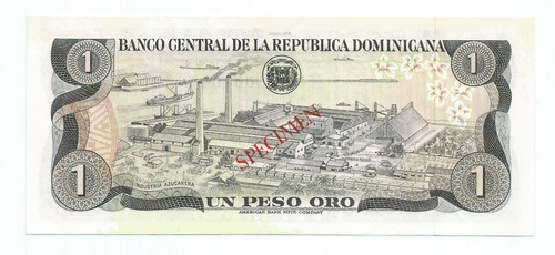 Bn8226 Rep. Dominicana 1978 1 Peso Ouro Specimen Rara