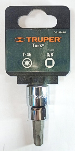 Dados Punta Torx, Cuadro 3/8 , T-45 Truper 13575