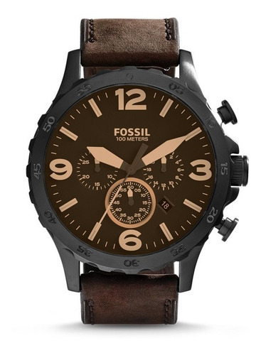 Reloj Fossil Jr1487 100% Original Cuero Cronografo