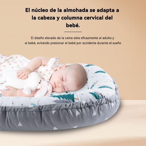 Nido Colecho Para Bebés Cuna Portátil Cama Con Almohadas
