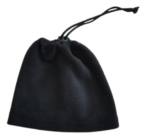 Cuello Gorro Polar Liso Para Niños Negro Unico