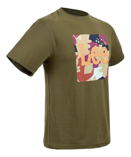 Imagen 2 de 5 de Playera Casual Lee Manga Corta De Hombre S40