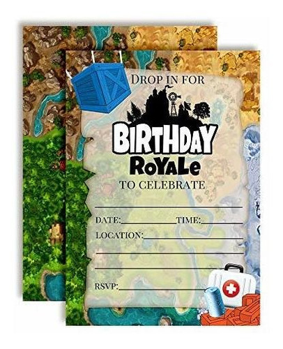 Invitaciones Para Fiestas De Cumpleaños De Juegos De Video D