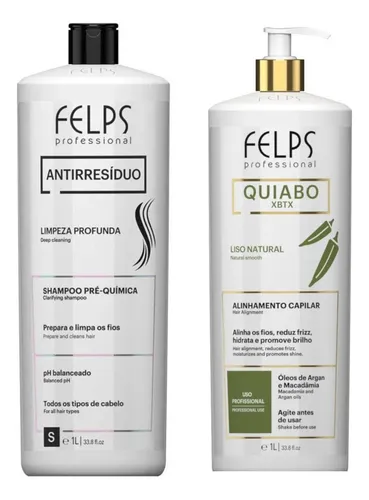 comprar Felps - Progressiva Okra Litro + Shampoo Antiresiduo Litro
