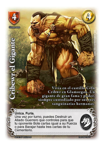 Carta Cribewr El Gigante Edición Excalibur