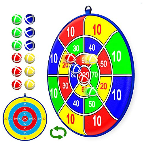 25,5  Niños Grandes Dart Board Con 12 Bolas Pegajosas, Juego