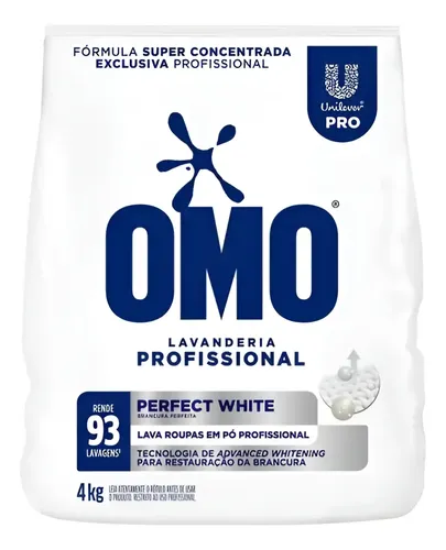 Sabão Concentrado Omo Perfect White Pó 4kg Roupas + Brancas