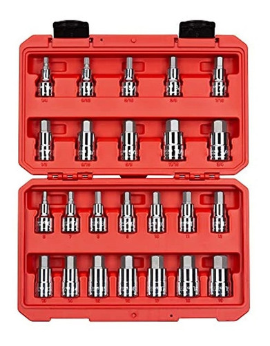 Tekton Juego De Llaves De Vaso Hexagonales De 1/2 Pulgada, 2