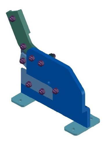 Imagen 3 de 4 de Planos Pdf Guillotina Manual De Planchas 1.5 Mm De Espesor