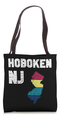 Hoboken New Jersey Vintage Nj State Retro Bolsa De Tela
