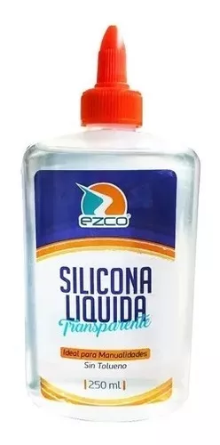 2 Silicona Liquida Transparente Adhesiva Ezco X 30ml