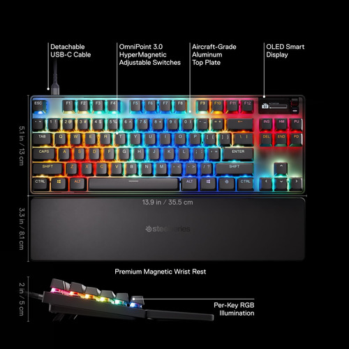 Steelseries Apex Pro Tkl Gen 3 Omnipoint 3.0 Switches Hiperm